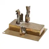 Untitled Abstract Bronze Sculpture by Demetrios Mavroudis, Bronze, sold Feb 2024