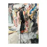 Large Untitled Abstract by Robert Saltonstall, Oil on canvas, sold Feb 2024