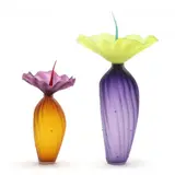 Two Tall "BOBtanicals by Kliszewski Glass, Contemporary, sold Feb 2024