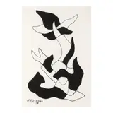 Abstract Drawing by Hernando R. Ocampo, Ink on paper, sold Feb 2024