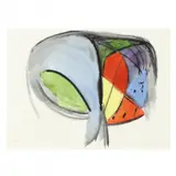 Untitled Abstract by Cora Ward, Watercolor on paper, sold Feb 2024