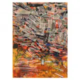 Untitled by George Kachergis, Oil and gouache on paper, sold Feb 2024