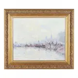 Rouen, A Ponte Neuf Sur La Seine by Jean-Pierre Dubord, Oil on canvas, sold Jan 2024