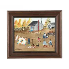 Swing Low, Swing Hi by Peti Clements, Acrylic on masonite, sold Jan 2024