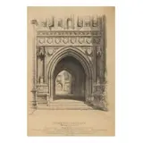 Entrance to Holder Hall, Princeton University by Louis Orr, Etching, sold Jan 2024