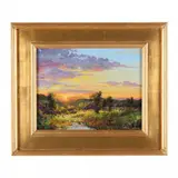 Dusk by Thomas DeDecker, Oil on board, sold Jan 2024