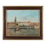 View of Venice by Joseph Mazzini Lombardi, Oil on canvas, sold Jan 2024