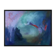 Loving Bierstadt by Jillian Goldberg, Oil and mixed media on canvas, sold Jan 2024