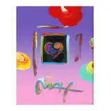 Heart Suite III: Heart IV by Peter Max, Acrylic over print, sold Jan 2024
