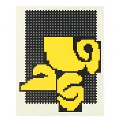 Yellow Grid by Harold Krisel, Silkscreen print in colors, sold Jan 2024