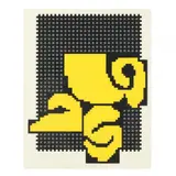 Yellow Grid by Harold Krisel, Silkscreen print in colors, sold Jan 2024