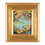 Pond Lilies by Thomas DeDecker, Oil on board, sold Dec 2023
