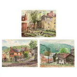 Harper's Ferry (Three Works) by R. Hal Burriss, Watercolor on paper, sold Dec 2023