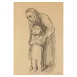 Mother with Child by Käthe Kollwitz, Collotype on paper, sold Dec 2023