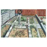 Garden View by Elizabeth Zung, Acrylic on paper, sold Dec 2023