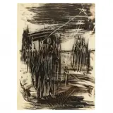 Tribute to Percy by Richard W. Dempsey, Reverse painted ink on clear acrylic sheet, sold Dec 2023