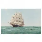 The Clipper "Sovereign of the Seas by Montague Dawson, Watercolor on paper, sold Dec 2023