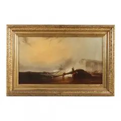 Shipwreck by Franklin Dullin Briscoe, Oil on canvas (lined), sold Dec 2023