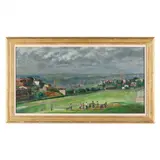 W.P.A. Workers Grading Playground by Francis Speight, Oil on canvas (lined), sold Dec 2023