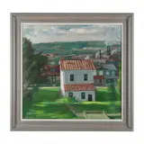 White House, Pink Roof by Francis Speight, Oil on canvas, sold Dec 2023