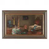 My Aunt's Room by Hobson Pittman, Oil on Masonite, sold Dec 2023
