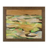 The Marshes at Topsail by Claude Howell, Collage on Masonite, sold Dec 2023