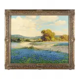 Texas Bluebonnets by Robert William Wood, Oil on canvas, sold Dec 2023