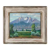 Mountain Landscape by Frank Vavra, Oil on canvas panel, sold Dec 2023