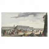 Seven Works from Recueil choisi des plus belles vues des palais, des chateaux.. (Selected collection of the most beautiful views of the palaces, castles and roy by Jacques Rigaud, Hand-colored engravings on laid paper, sold Nov 2023