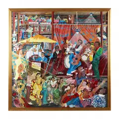The Big Dance by Ruth Mae McCrane, Acrylic on board, sold Nov 2023