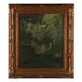 Viale Macenta, Milano by Rodolfo Paoletti, Oil on canvas, sold Nov 2023