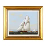 Schooner at Sea by Vernon Broe, Oil on board, sold Nov 2023