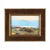 Lake Sevan by Marat Margarian, Oil on canvas, sold Nov 2023