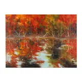 Autumn Reflections by Tim Howe, Oil on canvas, sold Nov 2023