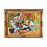 Repotting by Patsy Howell, Oil on canvas, sold Nov 2023