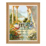 Veranda Vista-Haley by Marilyn Simandle, Oil on canvas, sold Nov 2023