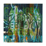 Fish Tales Green by Jillian Goldberg, Acrylic on Gessobord, sold Nov 2023