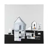 Maine Houses Two by Abie Harris, Acrylic on canvas, sold Nov 2023