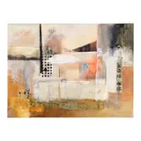 Korean Garden Restaurant by Jillian Goldberg, Acrylic and mixed media collage on canvas, sold Nov 2023