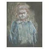 David by Arthur Bowen Davies, Chalk and pastel on paper, sold Nov 2023