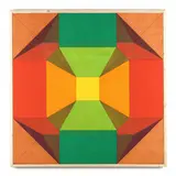 Lemon-Lime Vortex by John Hiigli, Transparent oil on canvas, sold Nov 2023