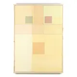 Color Blocks in Saffron by John Hiigli, Transparent oil on canvas, sold Nov 2023