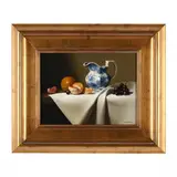 Still Life with Fruit and Ironstone Pitcher by Jerry Weers, Oil on canvas, sold Nov 2023