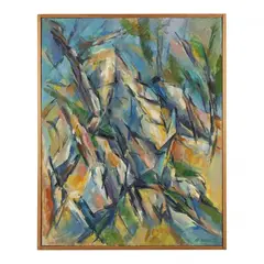 Large Abstract Painting by Claude Vallet, Oil on canvas, sold Nov 2023