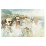 Transition Portraits by Alex Powers, Watercolor on Arches hot pressed paper, sold Nov 2023