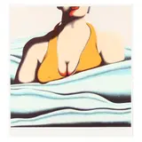 The Beach by Jack Brusca, Silkscreen print in colors, sold Nov 2023