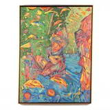 Capilano Gorge by Marvin Saltzman, Oil on canvas, sold Oct 2023
