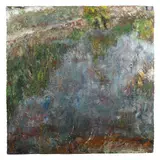 Tree-Water-Sky, #7 by Eric Lawing, Mixed media on board, sold Oct 2023