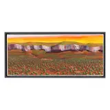 Sunset Australia (Escarpment), Study by Maud Gatewood, Acrylic on cavnas, sold Oct 2023