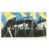 Day of the Circus by Maud Gatewood, Hand-colored lithograph, sold Oct 2023